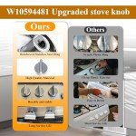 Whirlpool Gas Stove Knob Replacements - 5 Pack