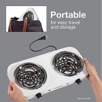 Proctor Silex Double Burner Electric Cooktop