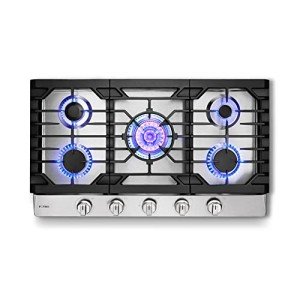 FOTILE 36” 5-Burner Stainless Steel Gas Cooktop