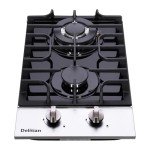 12-Inch Dual Fuel Gas Cooktop with 2 Burners