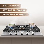 FOTILE 36” 5-Burner Stainless Steel Gas Cooktop