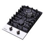 12-Inch Dual Fuel Gas Cooktop with 2 Burners