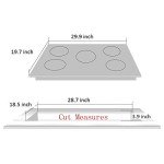 Deli-kit 30" Dual Fuel Gas Cooktop with 5 Burners