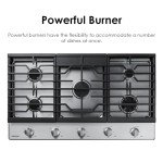 Samsung 36" Smart Gas Cooktop with 5 Burners