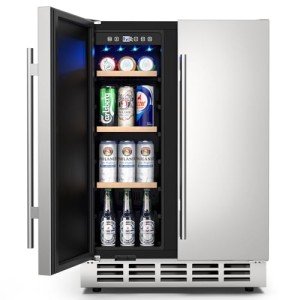 Mojgar 24" Outdoor Dual Zone Wine Fridge