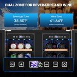 Mojgar 24" Outdoor Dual Zone Wine Fridge