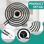 Black Porcelain Drip Pan Set & Burner Element
