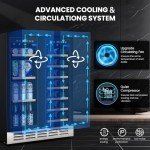 Mojgar 24" Outdoor Dual Zone Wine Fridge