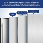 Tylza 24-Inch Stainless Steel Outdoor Beverage Cooler