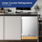 Tylza 24-Inch Stainless Steel Outdoor Beverage Cooler