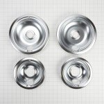 Whirlpool Chrome Round Electric Range Drip Bowls