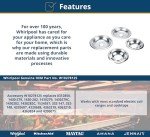 Whirlpool Chrome Round Electric Range Drip Bowls