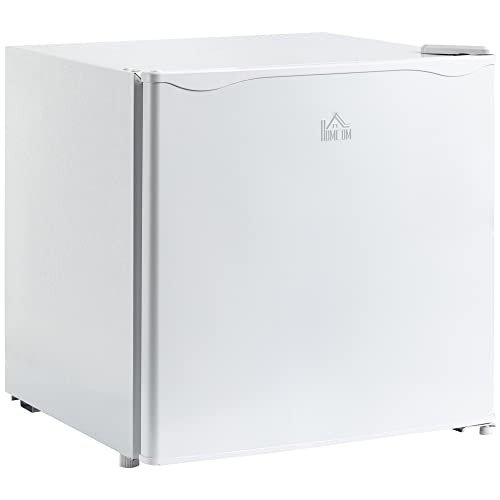 HOMCOM Compact 1.1 Cu.Ft Mini Freezer - White
