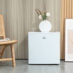 HOMCOM Compact 1.1 Cu.Ft Mini Freezer - White