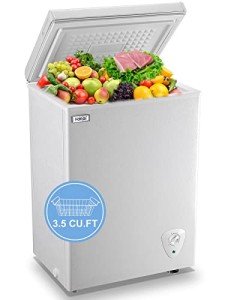 Compact 3.5 Cu.Ft Chest Freezer with Adjustable Thermostat