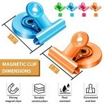 Colorful Heavy-Duty Magnetic Clips for Fridges