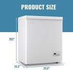 DEMU MLER 4.0 Cu Ft Chest Freezer with Baskets