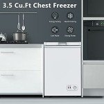 LifePlus 3.5 Cu Ft Compact Chest Freezer