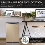 Whynter 2.1 cu.ft Energy Star Upright Freezer - Rose Gold