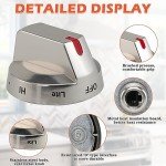 TOMOON Gas Range Stove Knobs 5-Pack