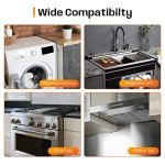 Stainless Steel Stove Gap Covers (2 Pack)