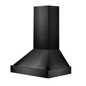ZLINE 48" Black Stainless Steel Wall Mount Range Hood