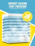 WANAI Compact Chest Freezer with Removable Basket