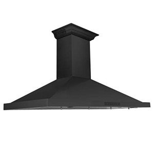 ZLINE 48" Black Stainless Steel Wall Mount Range Hood