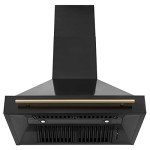 ZLINE 36" Black Stainless Steel Range Hood