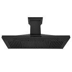ZLINE 48" Black Stainless Steel Wall Mount Range Hood