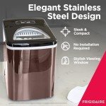 Frigidaire Portable Stainless Steel Ice Maker Machine