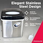 Frigidaire Extra Large Stainless Steel Ice Maker