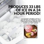 Portable Electric Ice Maker - 33 lbs Daily Output