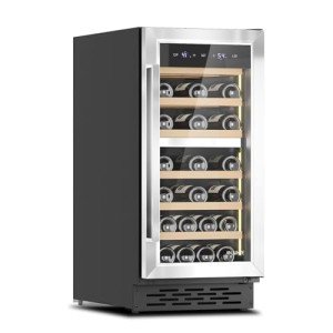 JINJUNYE 15-Inch Dual Zone Wine Cooler