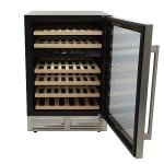 DUURA Elite Dual-Zone Metallic 46-Bottle Wine Cooler