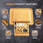 Bamboo Charcuterie Board Gift Set with Accessories