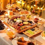 Easoger Large Bamboo Charcuterie Board Set