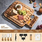 Bamboo Charcuterie Board Gift Set with Accessories
