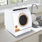 Compact Portable Dishwasher with Air-Dry Function