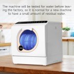 Compact Countertop Dishwasher with Built-In Water Tank