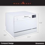 Magic Chef 6 Plate Energy Star Countertop Dishwasher