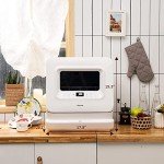 ARLIME Portable Compact Countertop Dishwasher - White