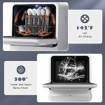 ARLIME Portable Compact Countertop Dishwasher - White