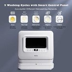 ARLIME Portable Compact Countertop Dishwasher - White