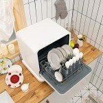 ARLIME Portable Compact Countertop Dishwasher - White