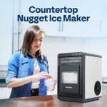 VIVOHOME Nugget Ice Maker for Home and Travel