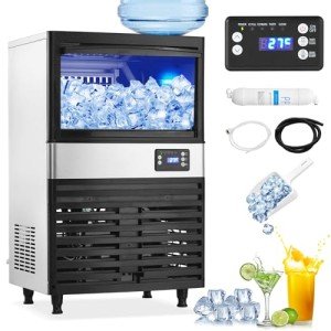 Stainless Steel 120lbs/24H Under Counter Ice Maker