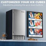 Coolski Under Counter Ice Maker, 100LBS Daily Capacity