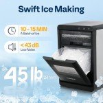 VIVOHOME Nugget Ice Maker for Home and Travel