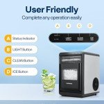 VIVOHOME Nugget Ice Maker for Home and Travel